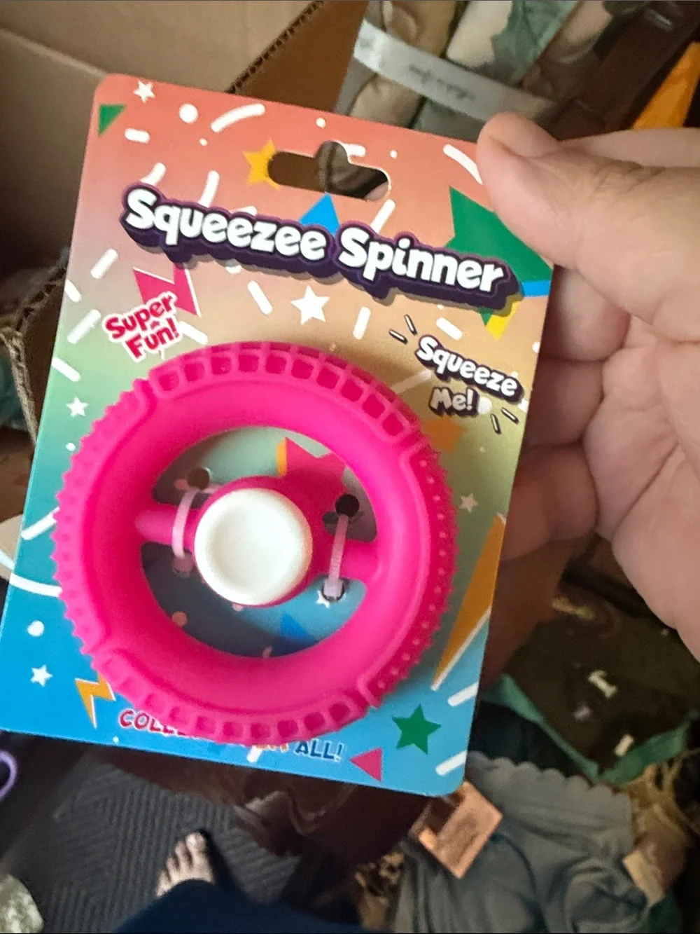 Fidget pop squeezable spinners assorted colors set of 36